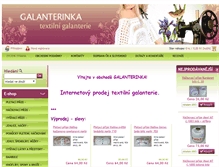Tablet Screenshot of galanterinka.cz